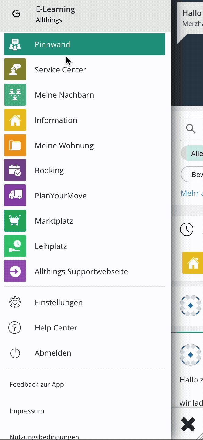 Pinnwandbeitrag erstellen
