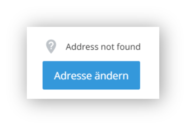 Bouton 'Modifier l'adresse'