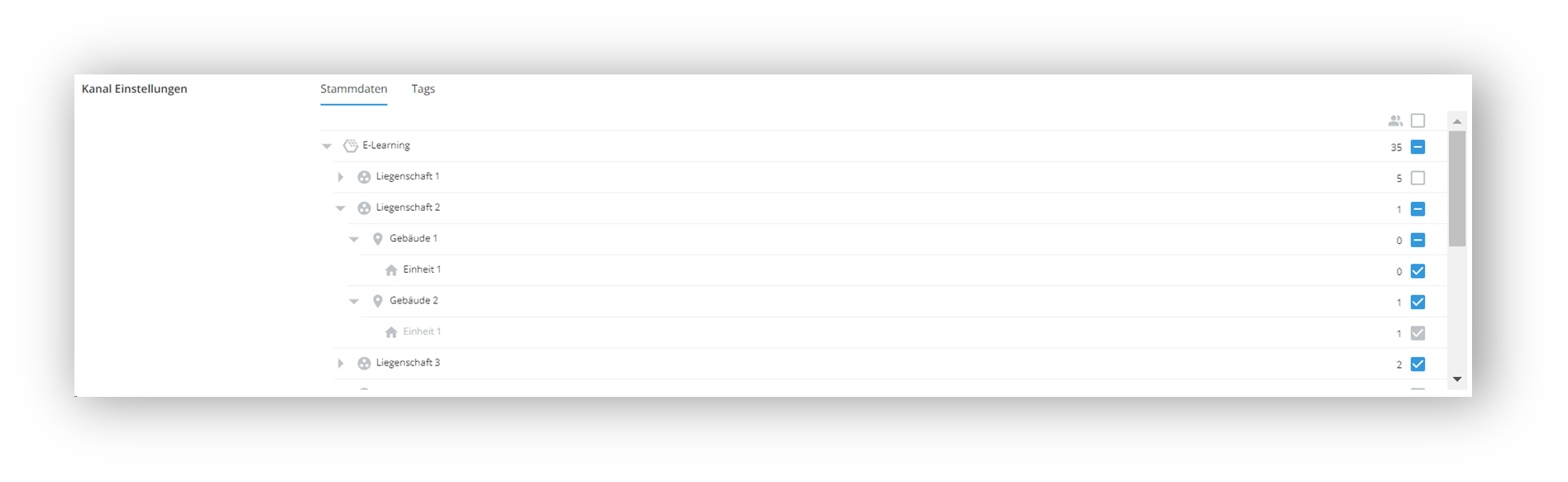 Manual channel selection